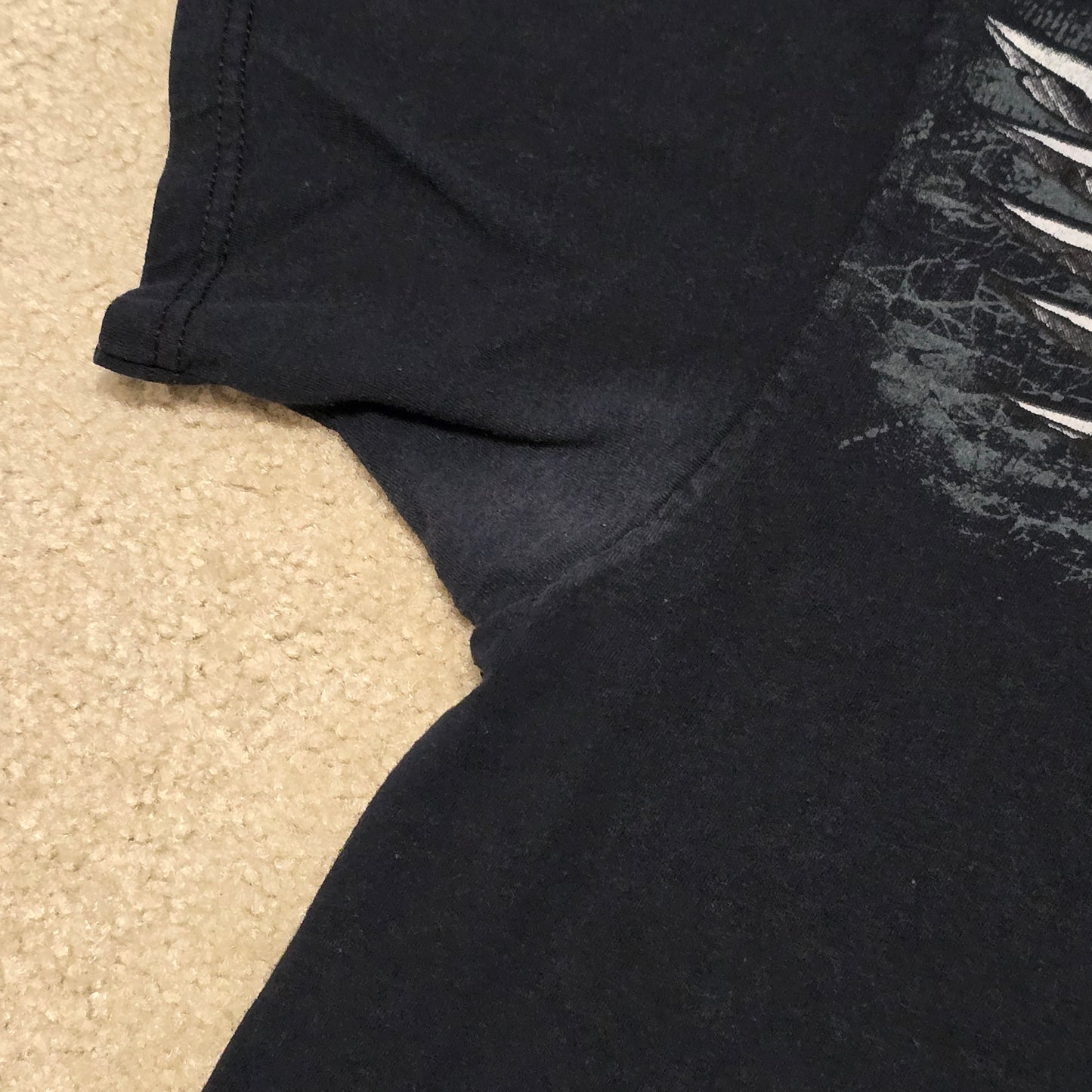 Sinister Brand Skull Wings Crossbones Star Graphic T-Shirt Black XL Biker Tee