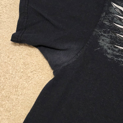 Sinister Brand Skull Wings Crossbones Star Graphic T-Shirt Black XL Biker Tee