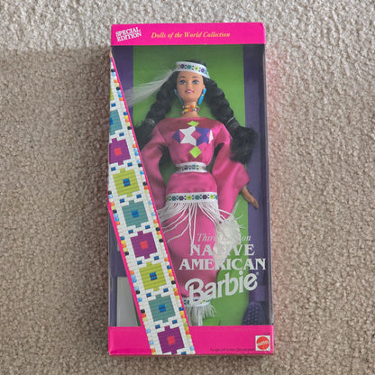 1994 Native American Barbie Third Edition Dolls of the World NRFB