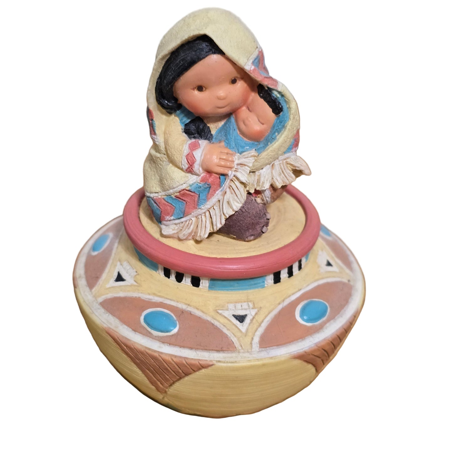 1995 Enesco Friends of the Feather “Love” Figurine with Pot Base