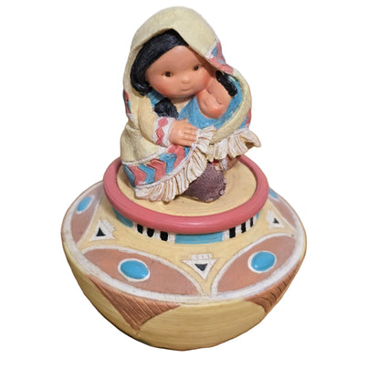 1995 Enesco Friends of the Feather “Love” Figurine with Pot Base