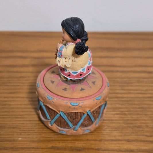 1995 Enesco Friends of the Feather “Harmony” Drum Figurine Set