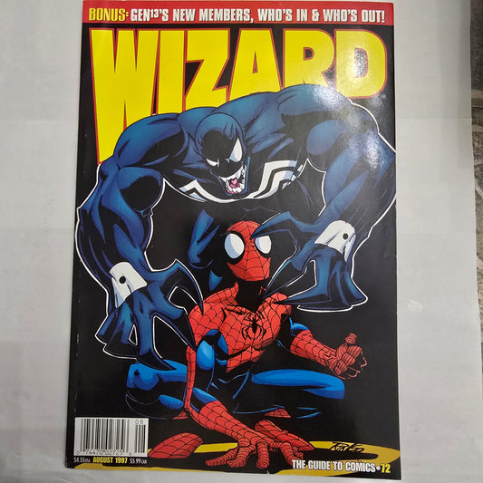 Wizard Magazine #72 (Aug 1997) Venom Spider-Man Cover