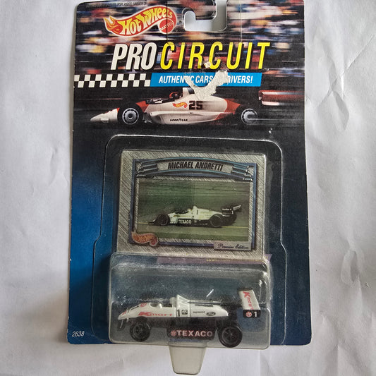 Hot Wheels Pro Circuit Michael Andretti Texaco Indy Car Die-Cast New Sealed