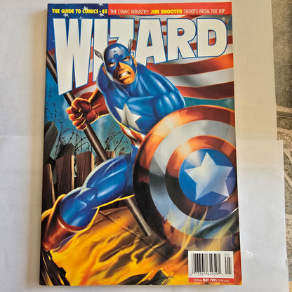Wizard Magazine #45 (May 1995) Captain America Cover