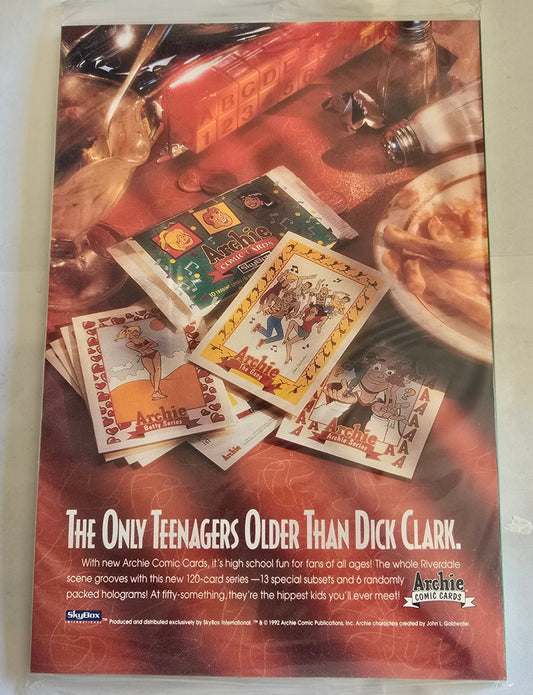 Wizard Magazine #16 (Dec 1992) + 1992 Archie SkyBox Promo Poster Lot