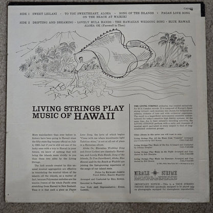 Living Strings – Play Music of Hawaii RCA Camden CAS-661 Living Stereo LP