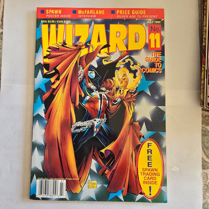 Wizard Magazine #11 (July 1992) Spawn Cover w/ Original Spawn Card