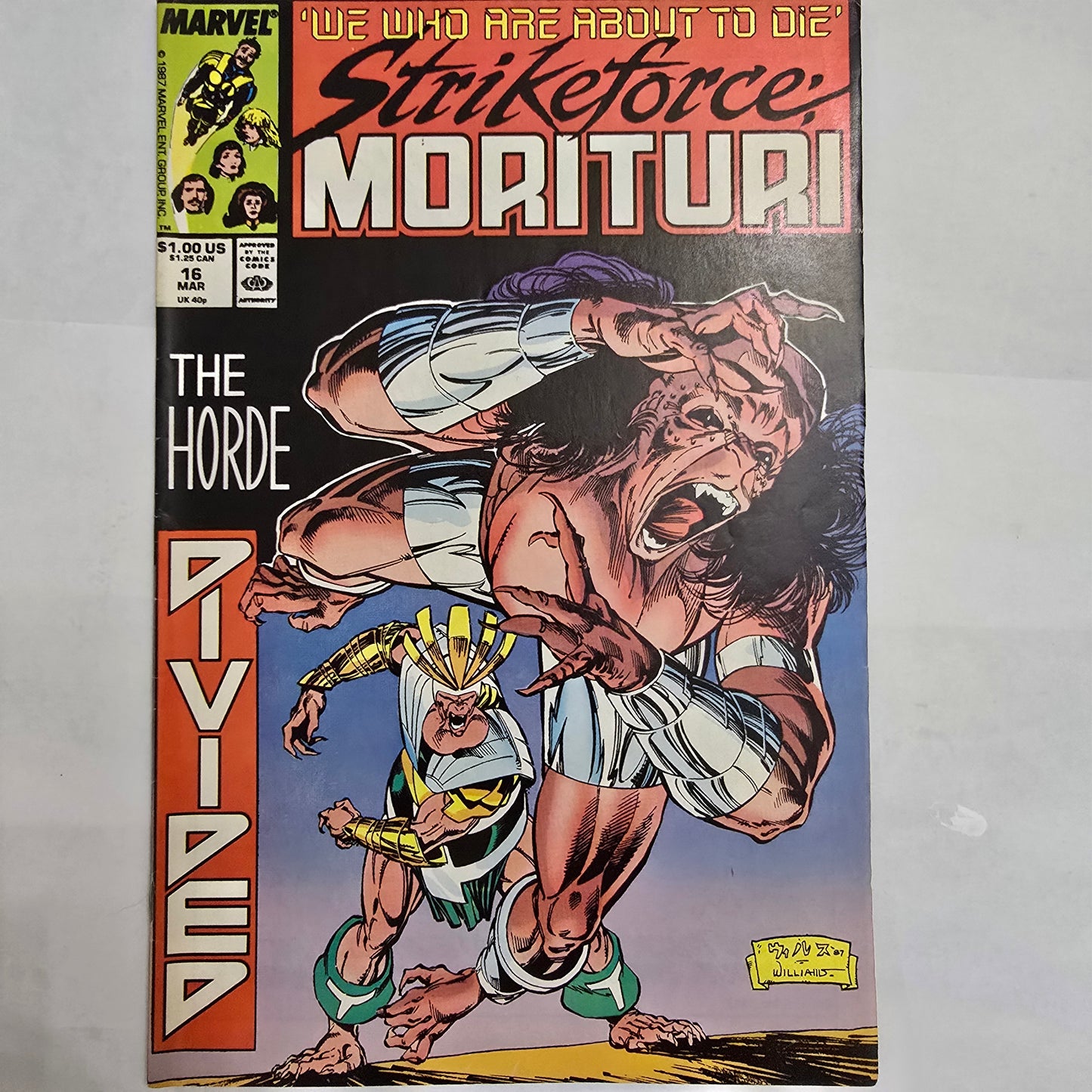 Strikeforce Morituri #16 (1988) Marvel Comics VF Direct Edition