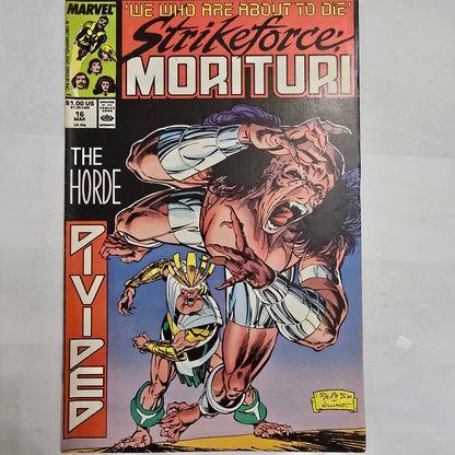 Strikeforce Morituri #16 (1988) Marvel Comics VF Direct Edition