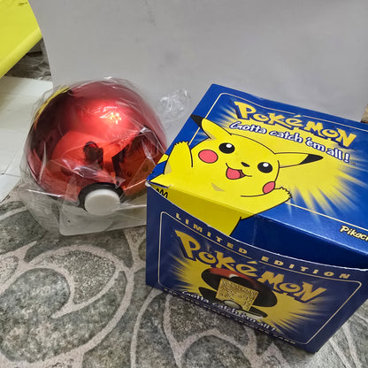 Pokemon 23K Gold Plated Pikachu Card Pokeball 1999 Limited Edition Sealed