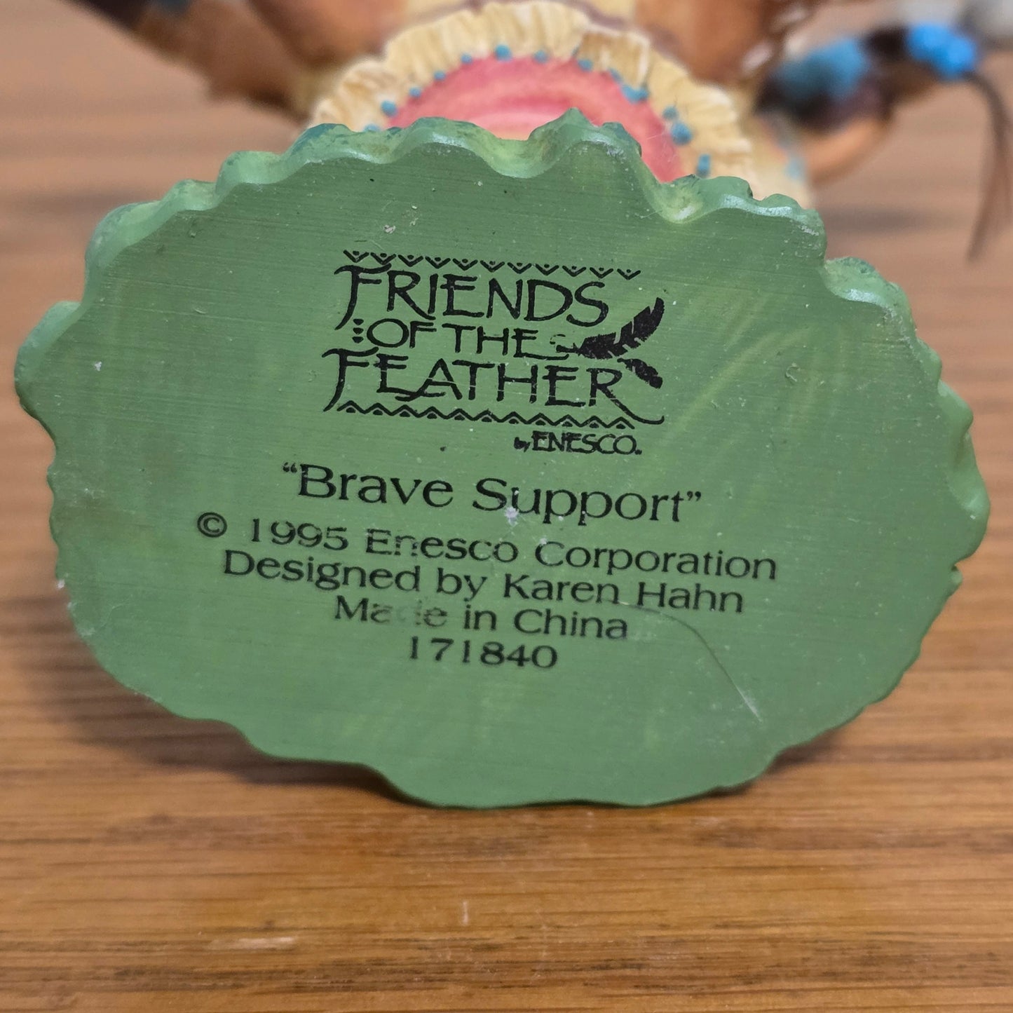 1995 Enesco Friends of the Feather “Brave Support” Figurine by Karen Hahn
