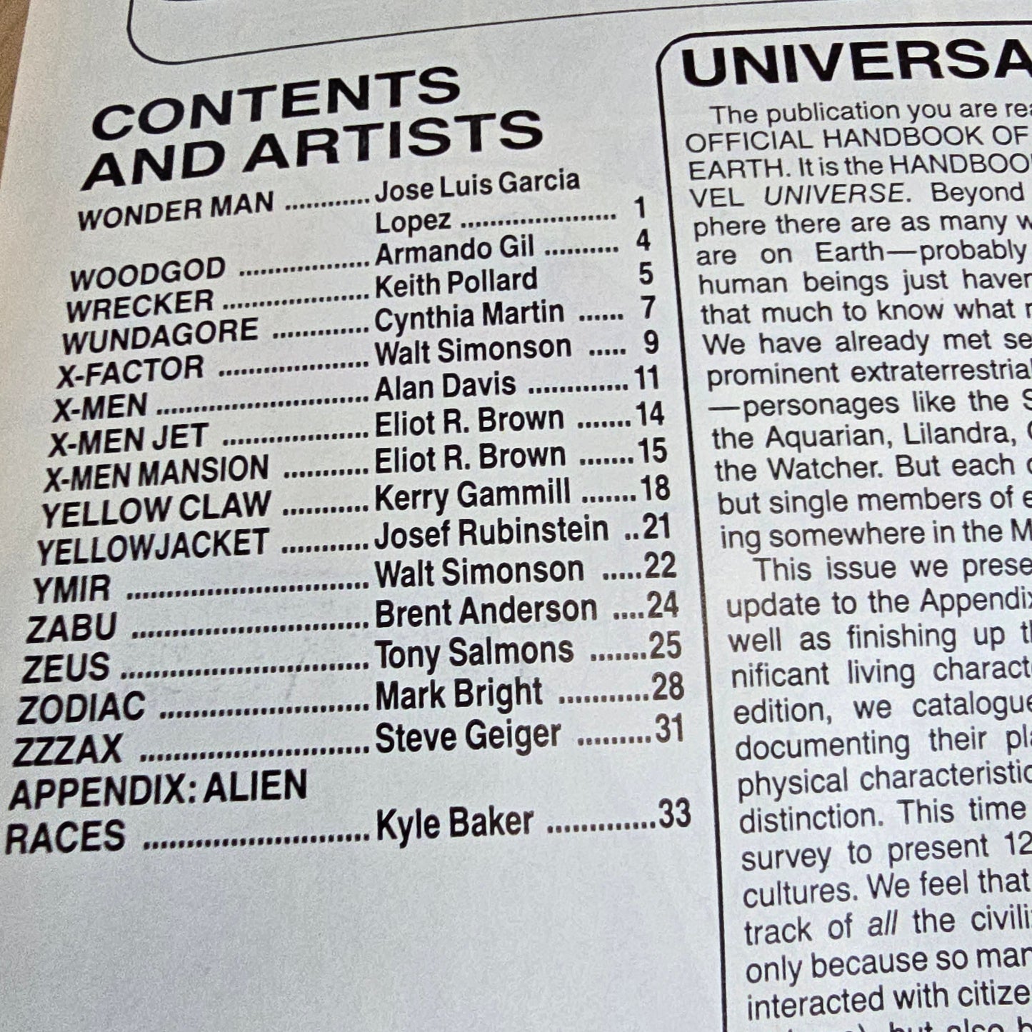 Official Handbook of the Marvel Universe Vol. 2 #15 (1987) Deluxe Edition | FN