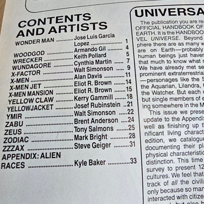 Official Handbook of the Marvel Universe Vol. 2 #15 (1987) Deluxe Edition | FN
