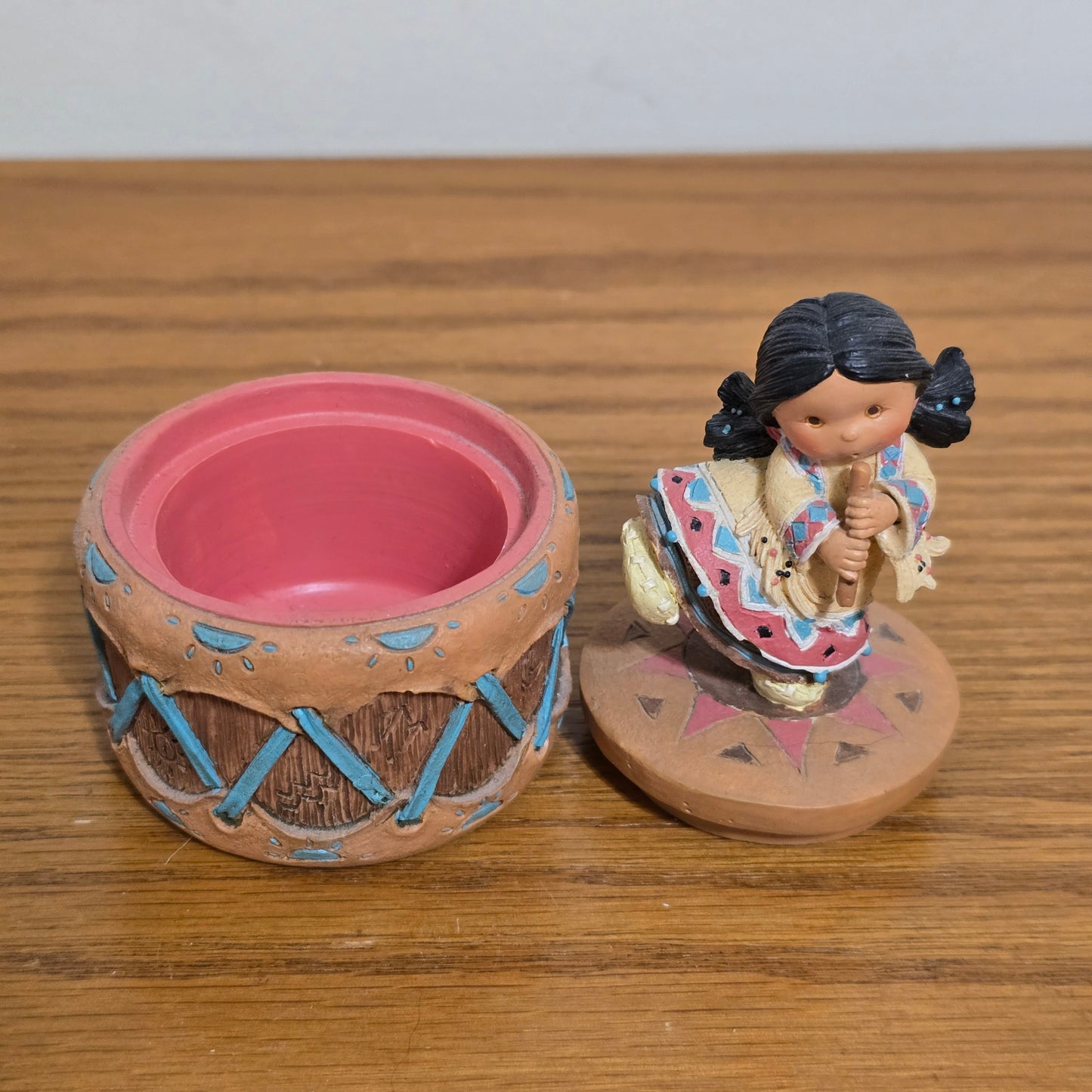 1995 Enesco Friends of the Feather “Harmony” Drum Figurine Set