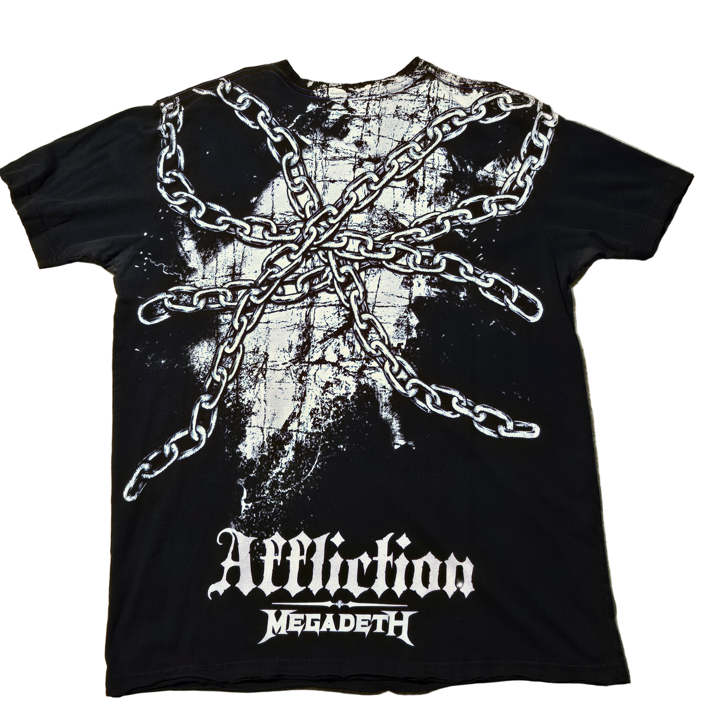 2008 Affliction x Megadeth Chains Graphic Tee – Size Large