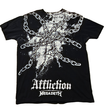 2008 Affliction x Megadeth Chains Graphic Tee – Size Large