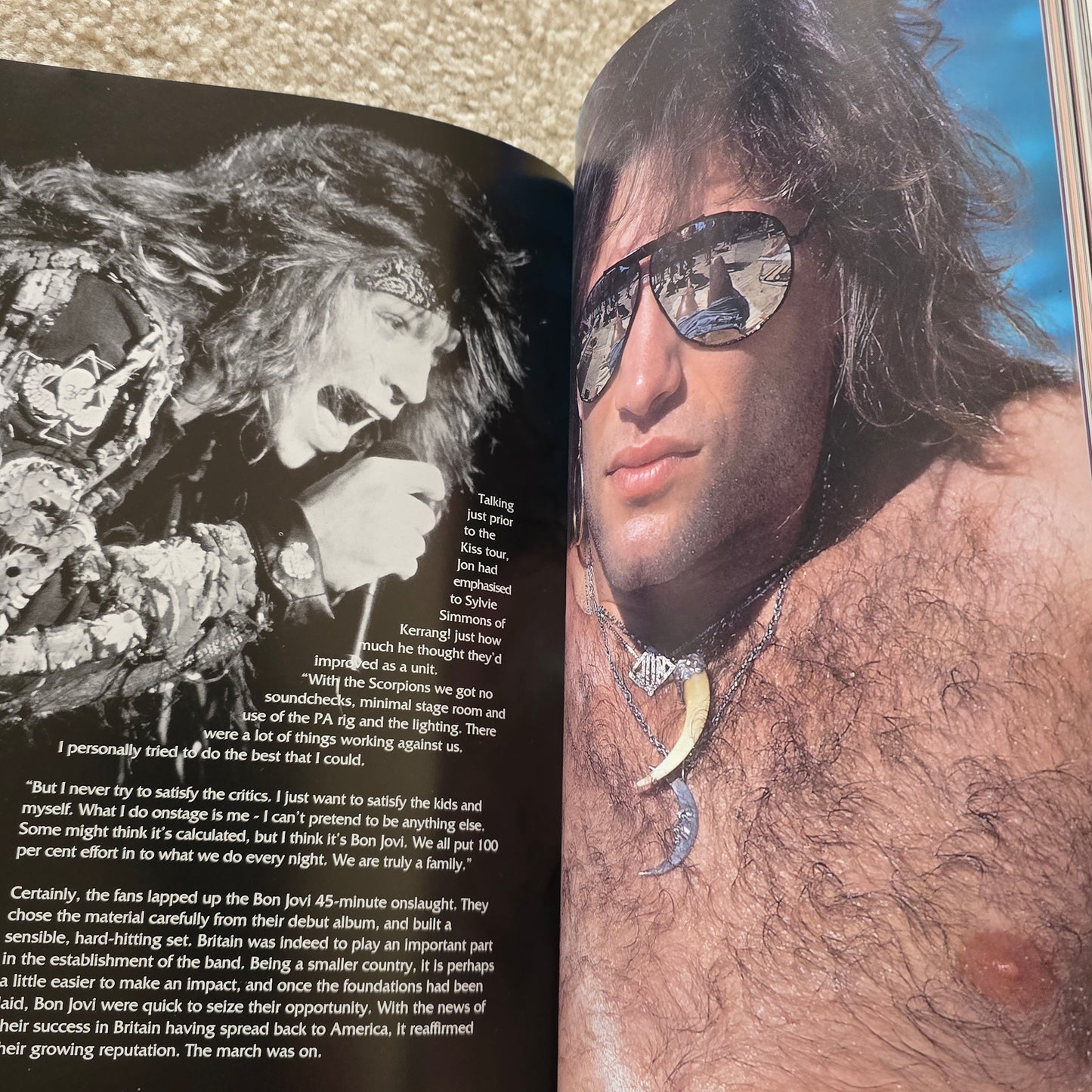 Vintage 1994 Bon Jovi Faith and Glory Book Official Story 90s Rock