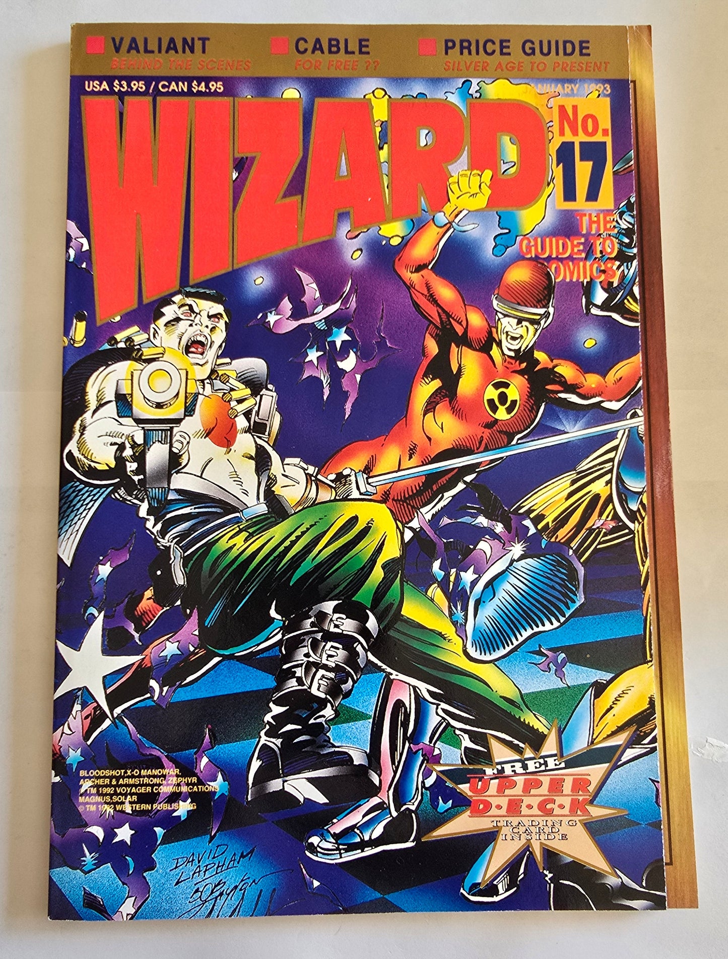 Wizard Magazine #17 January 1993 Valiant Cover