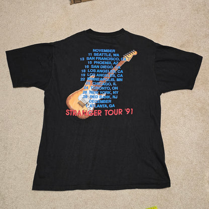 Vintage 1991 Richie Sambora Stranger Tour ’91 T-Shirt Made in France XL