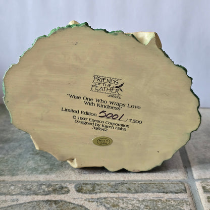 Enesco Friends of the Feather – “Wise One Who Wraps Love With Kindness” – 1997 Limited Edition Figurine (#326542)