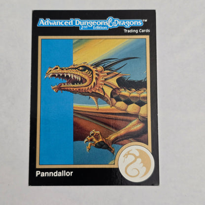 AD&D 2E Trading Card — Panndallor, Gold Dragon (#57) — Gold Border (1992)