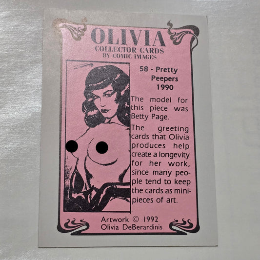 Olivia DeBerardinis Pin-Up Trading Card – Betty Page Model (18+)