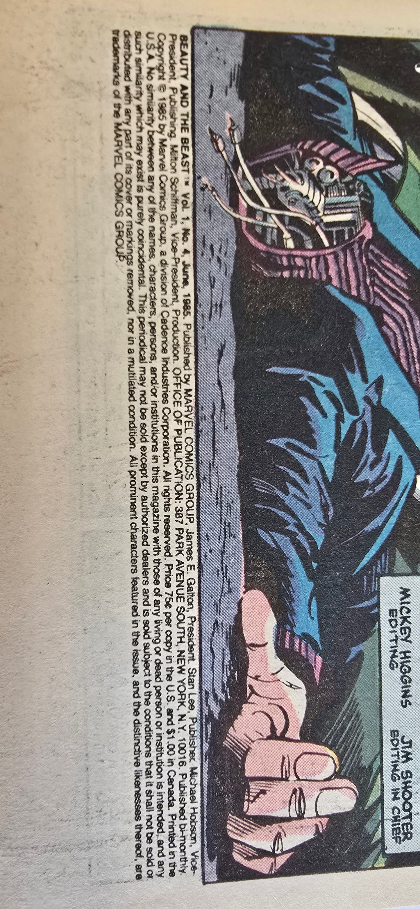 Beauty and the Beast #4 (1985) Marvel Limited Series Finale | Dazzler & Beast | VG/FN