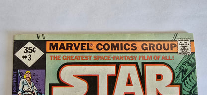Star Wars #3 (1977) Marvel Comics | REPRINT | Death Star Battle Cover | VG/FN