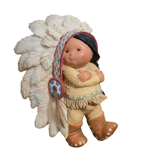 1994 Friends of the Feather Enesco “Little Chief” Figurine by Karen Hahn