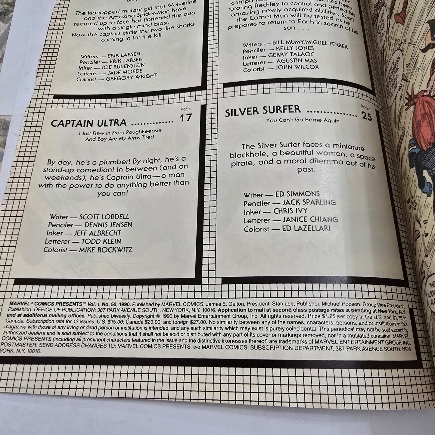 Marvel Comics Presents #50 (1990) Wolverine Anniversary Issue