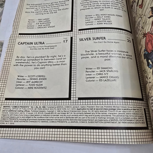 Marvel Comics Presents #50 (1990) Wolverine Anniversary Issue