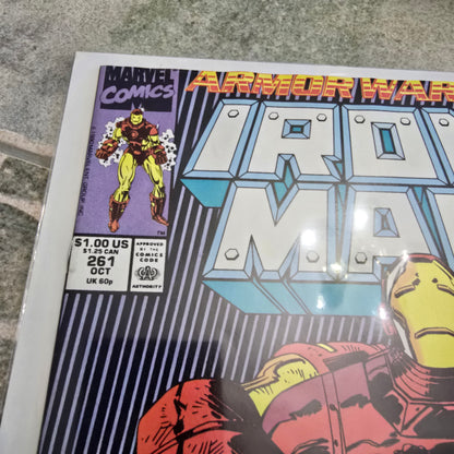 Vintage Iron Man #261 Comic Book 1990 Marvel Armor Wars II Issue
