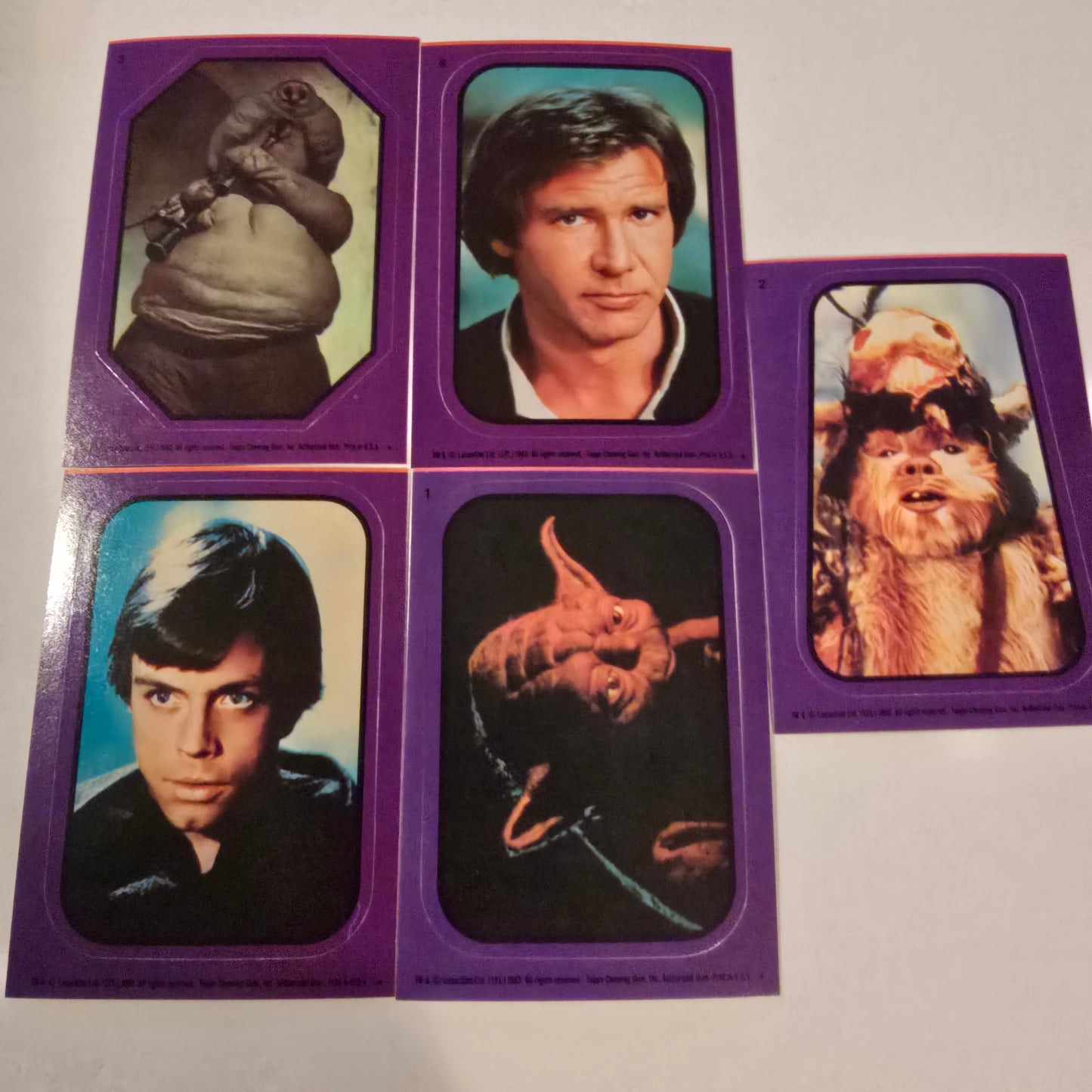 Vintage 1980 Topps Star Wars Empire Strikes Back Sticker Set 32/33 Yoda