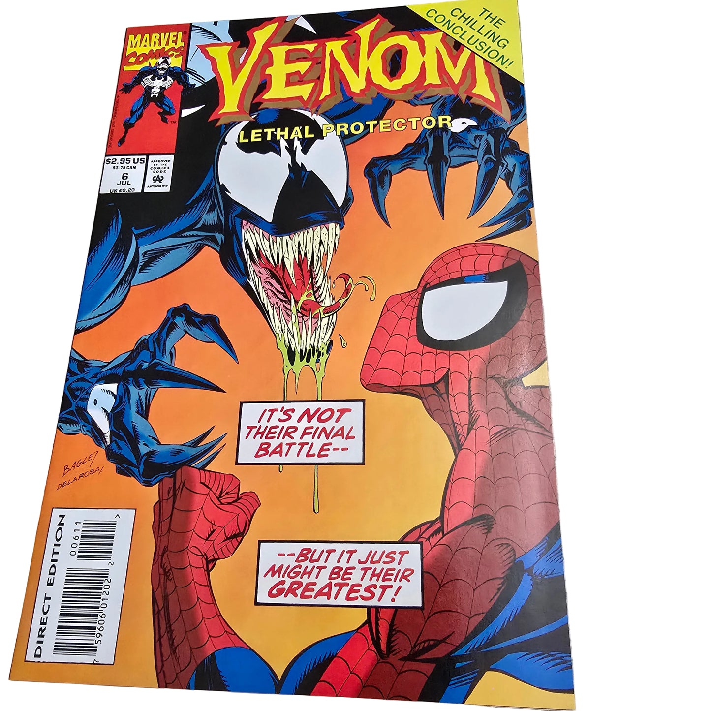 Venom: Lethal Protector #6 (1993) – Final Issue – Marvel Comics