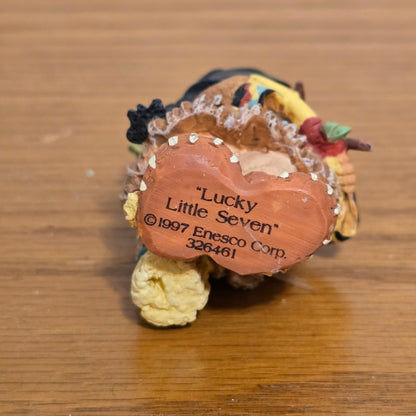 1997 Enesco Friends of the Feather “Lucky Little Seven” Figurine