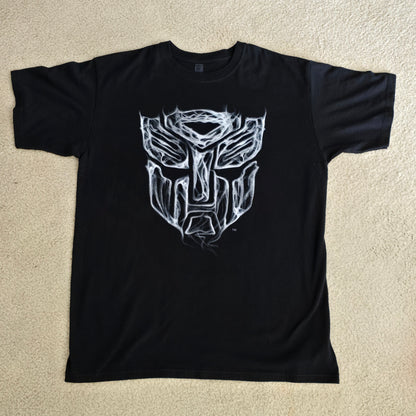 Transformers Autobots Logo Graphic Tee Black Minimal Streetwear Shirt
