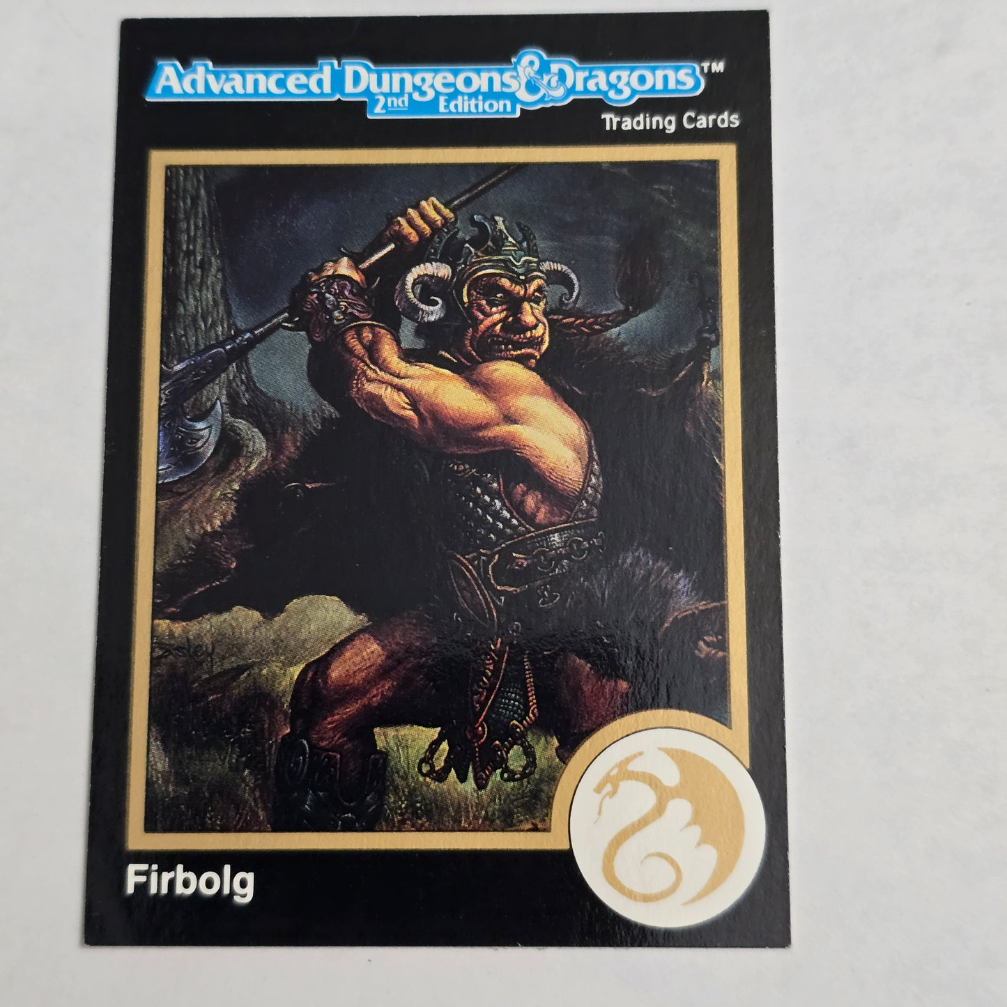 Firbolg — AD&D 2E Trading Card (#21, 1992 Gold Icon)