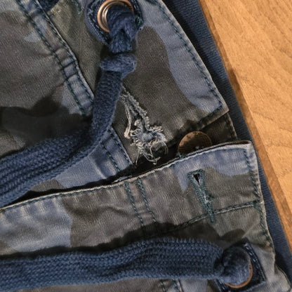 Jet Lag Camo Cargo Jeans – Blue/Gray Military Style Pants