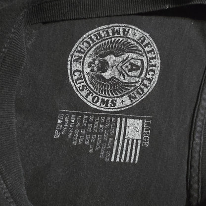 Affliction American Customs Tee Skull Wings Graphic – Men’s Large