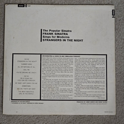 Frank Sinatra – Strangers in the Night (MONO) Reprise F-1017 LP 1966 VG+