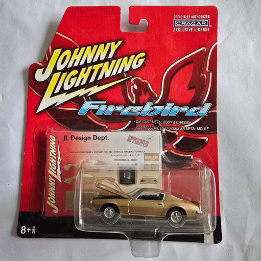 Johnny Lightning Firebird 1971 Pontiac Formula Die-Cast Gold New Sealed