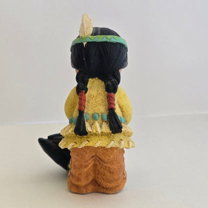 1998 Friends of the Feather Figurine – Girl With Goose – Enesco