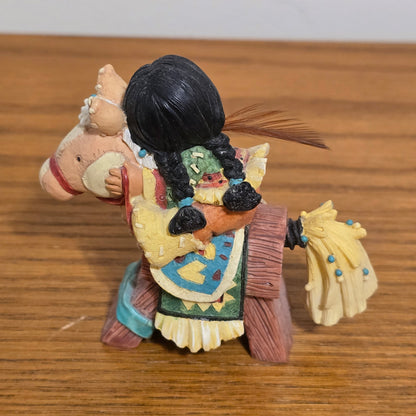 1997 Enesco Friends of the Feather “Ready Two Ride” Figurine by Karen Hahn