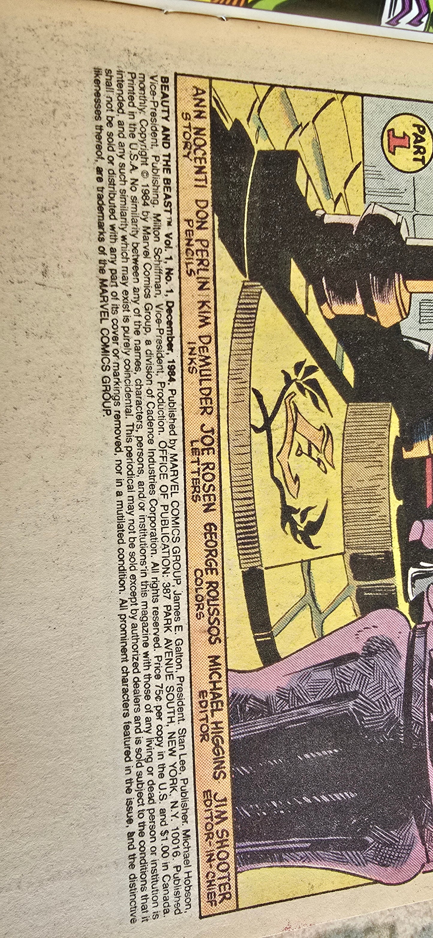 Beauty and the Beast #1 (1984) Marvel Limited Series | Beast | VG