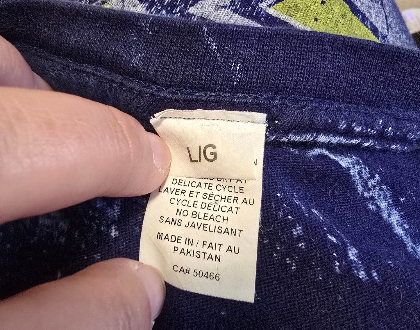 Custom Machine Motor Company 83 Skull Biker Graphic T-Shirt Blue Acid Wash L