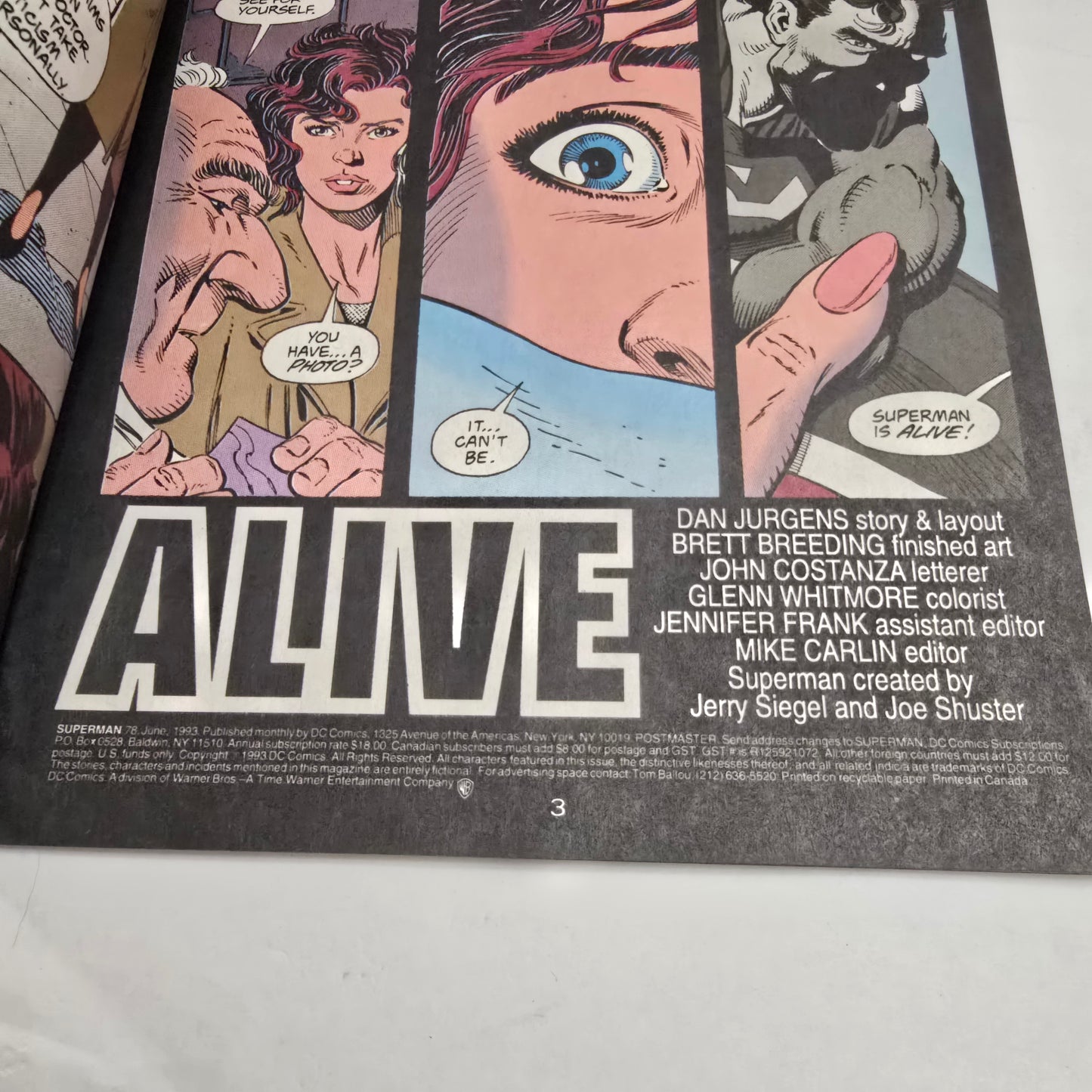 Superman #78 (1993) Reign of the Supermen DC VF