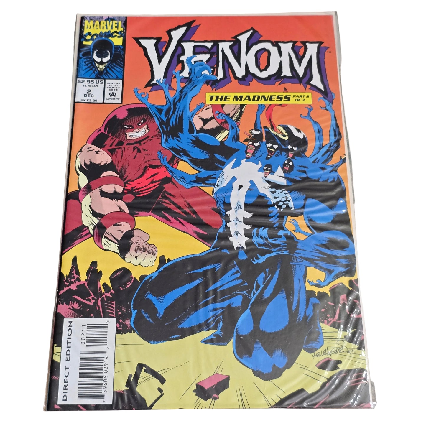 Venom: The Madness #2 (1993) – Part 2 of 3 | Marvel Comics | Direct Edition | NM