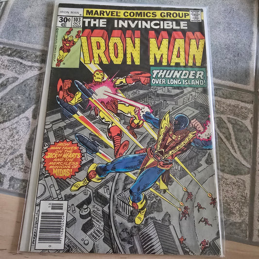 Vintage Iron Man #103 Marvel Comic 1977 Jack of Hearts Midas Issue