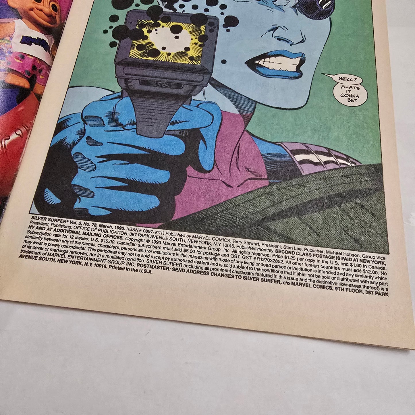 Silver Surfer #78 (1993) Marvel Comics VF Direct Edition Jack of Hearts